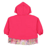 Mousse Pink Smiley Tulle Hoodie