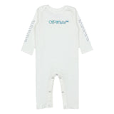 Off-White White sleeve-graphic babygrow set