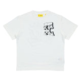 Off-White White Cotton T-Shirt with Graffiti Logo