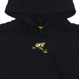 Off-White Black Diagonals Logo Print Hoodie