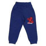 Off-White Blue Arrow Spray Logo Sweatpants