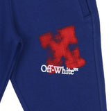 Off-White Blue Arrow Spray Logo Sweatpants