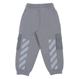 Off-White Grey Garment Dyed Cargo Sweatpants