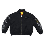 Off-White Black Bookish Diagonal Bomber Jacket