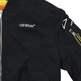 Off-White Black Bookish Diagonal Bomber Jacket