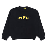Off-White Black Yellow Logo Sweater