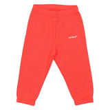 Off-White Red Logo Print Sweatpants