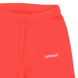 Off-White Red Logo Print Sweatpants