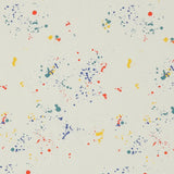 Off-White Light Grey Splat Cotton Blanket