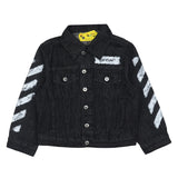 Off-White Diagonal Sponge Denim Jacket