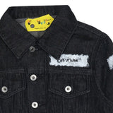 Off-White Diagonal Sponge Denim Jacket