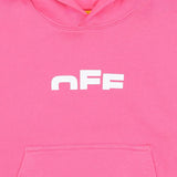 Off-White Pink Type Logo Hoodie
