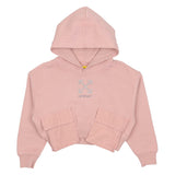 Off-White Pink Arrow Studs Cargo Crop Hoodie