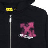 Off-White Black Arrow Spray Zip Up Hoodie