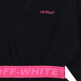 Off-White Black Industrial Logo Sweatshirt Dress
