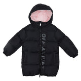 Off-White Black Logo Print Puffer Jacket