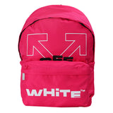 Off-White Pink Type Logo Backpack