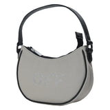 Off-White Grey Studded Logo Shoulder Bag