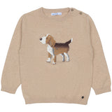 Mayoral Beige Dog Print Pullover