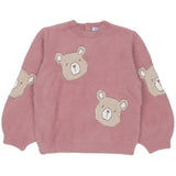 Mayoral Pink Teddy Print Pullover
