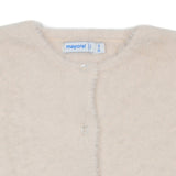 Mayoral Cream Fur Cardigan