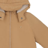 Mayoral Beige Hooded Jacket With Gloves