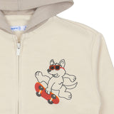 Mayoral Dog Skate Print Hooded Jacket