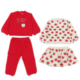 Mayoral Multicolor Sweatshirt With Skirt and Joggers