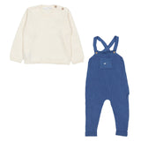 Mayoral Blue Dungaree and Pullover Gift Set