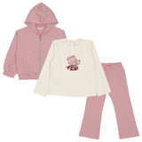 Mayoral Pink Hooded Tracksuit With T-Shirt