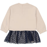 Mayoral Cream Star Embroidery Dress