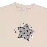 Mayoral Cream Star Embroidery Dress