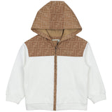 Fendi White Jersey Baby Sweatshirt With Logo