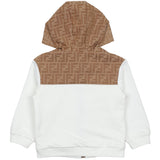 Fendi White Jersey Baby Sweatshirt With Logo