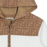 Fendi White Jersey Baby Sweatshirt With Logo