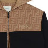 Fendi Black Jersey Hooded Sweatshirt