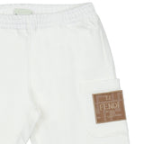 Fendi White Logo Pocket Sweatpants