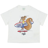 Fendi White Tinto Graphic-Printed T-Shirt