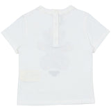 Fendi White Jersey T-Shirt With Multicolour Print