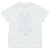 Fendi White Crewneck Bear-Print T-Shirt