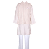 Rang Ivory Embroidered Nehru Jacket Set