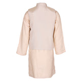 Rang Cream Embroidered Nehru Jacket & Kurta Set