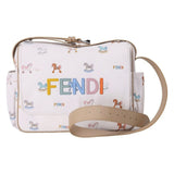 Fendi White Horse Print Diaper Bag