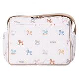 Fendi White Horse Print Diaper Bag