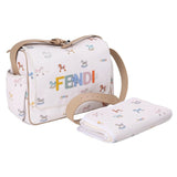 Fendi White Horse Print Diaper Bag