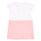 Fendi Multicolor Baby Girls Trompe Bow Print Dress In Pink