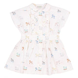 Fendi White Horse Printed Dress
