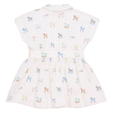 Fendi White Horse Printed Dress