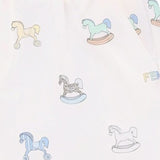 Fendi White Shorts With All-Over Horse Prints