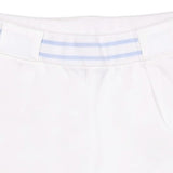 Fendi White Logo Shorts In Cotton